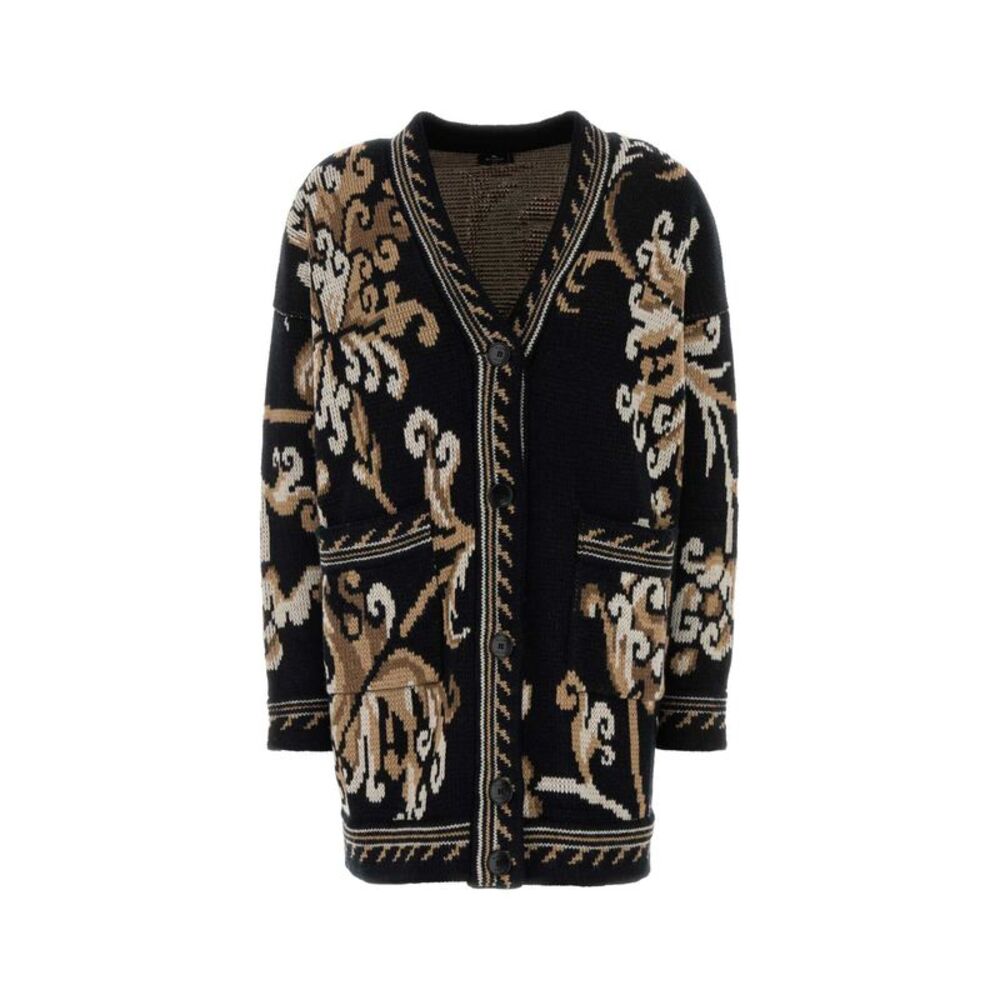 Etro Women Embroidered Wool Cardigan